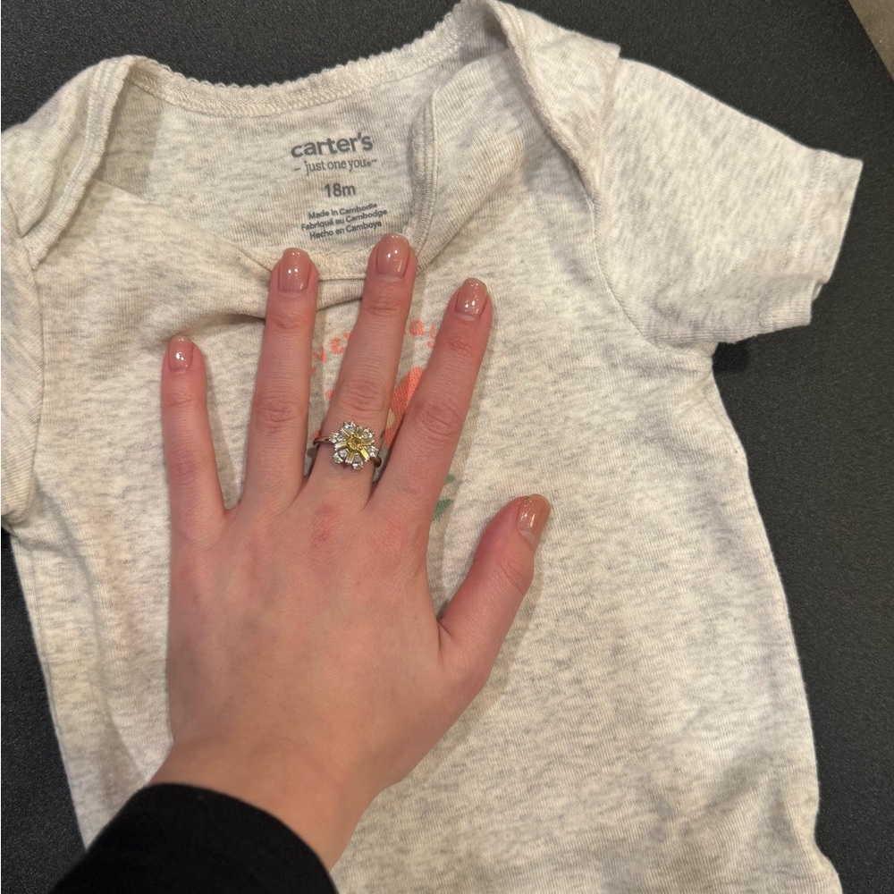 Carter's Gray Baby One Piece - Picture 2 of 3
